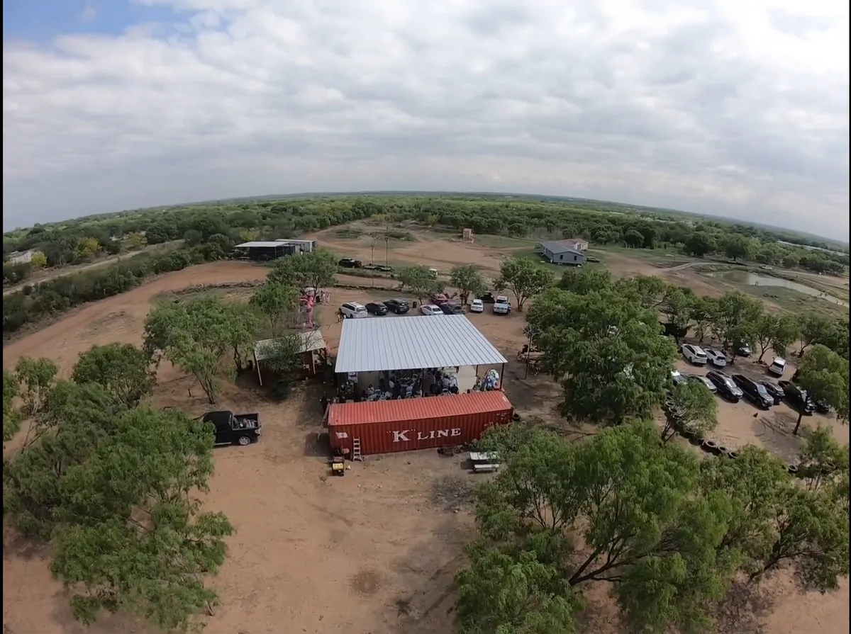 Covered venue space at 281 Country Club offroad park San Antonio TX